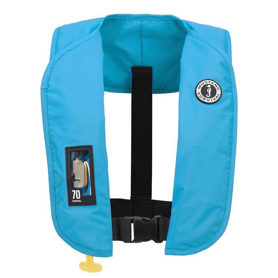 Mustang MIT 70 Manual Inflatable PFD - Azure (Blue) - Get Tight Gear