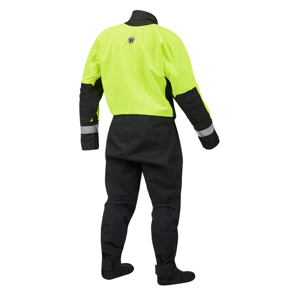 Mustang MSD576 Water Rescue Dry Suit - Fluorescent Yellow Green - Black - Large - Get Tight Gear
