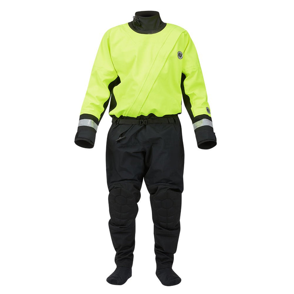 Mustang MSD576 Water Rescue Dry Suit - Fluorescent Yellow Green - Black - Medium - Get Tight Gear