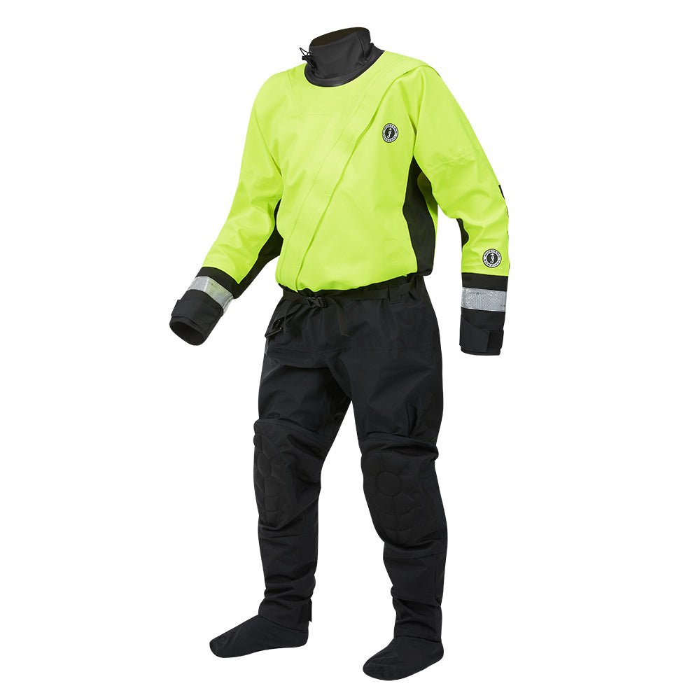 Mustang MSD576 Water Rescue Dry Suit - Fluorescent Yellow Green - Black - XXL - Get Tight Gear