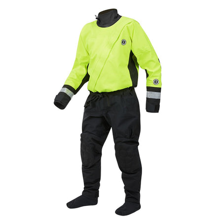 Mustang MSD576 Water Rescue Dry Suit - Fluorescent Yellow Green - Black - XXL - Get Tight Gear