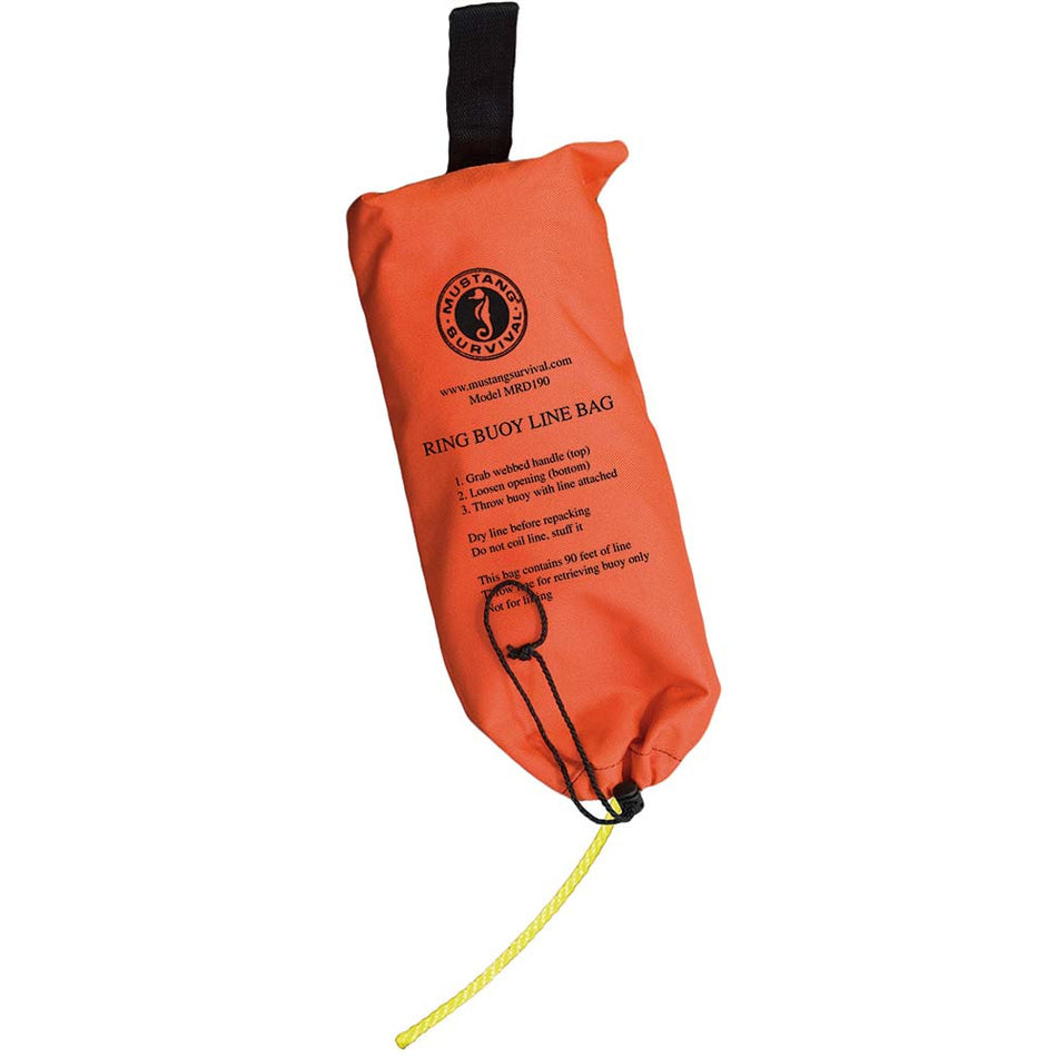 Mustang Ring Buoy Throw Bag - 90' Rope - Get Tight Gear