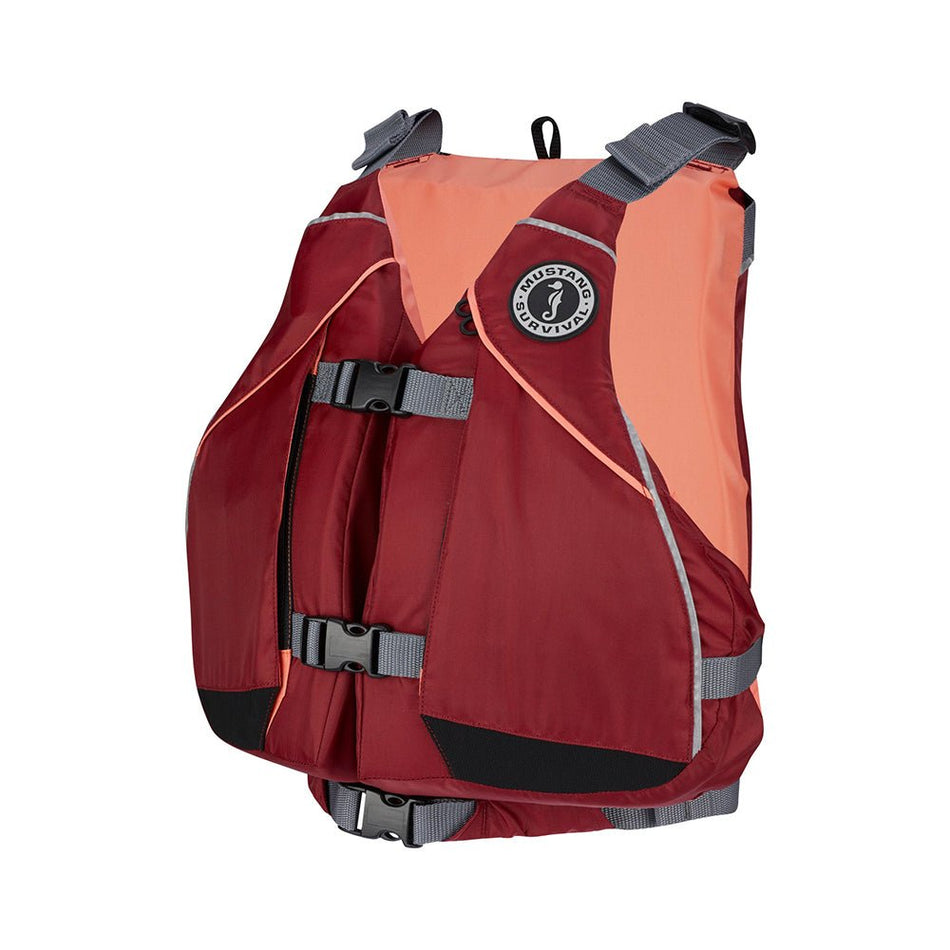 Mustang Women's Moxie Foam Life Vest - M/L - Merlot/Coral - Get Tight Gear