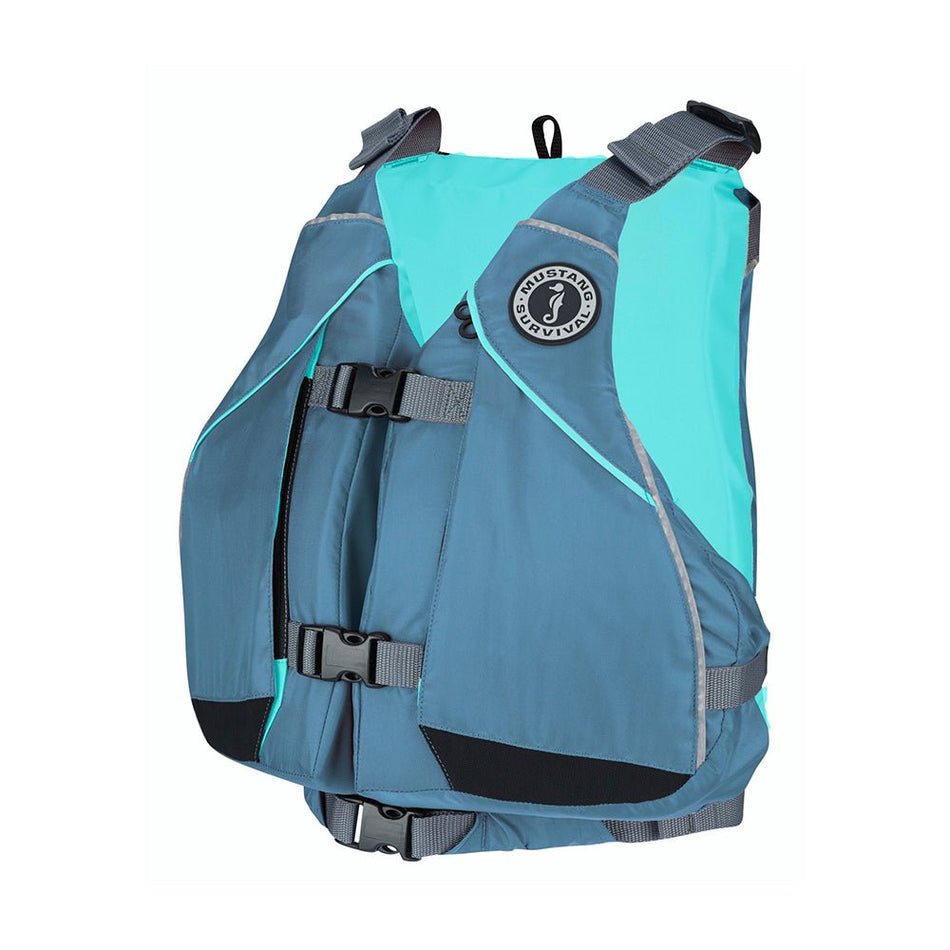 Mustang Women's Moxie Foam Life Vest - M/L - Slate/Aqua - Get Tight Gear