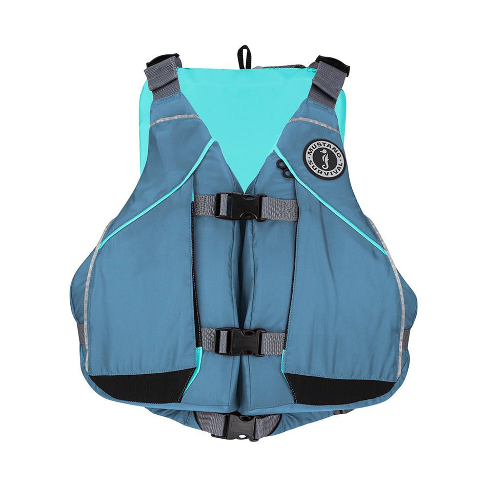 Mustang Women's Moxie Foam Life Vest - M/L - Slate/Aqua - Get Tight Gear