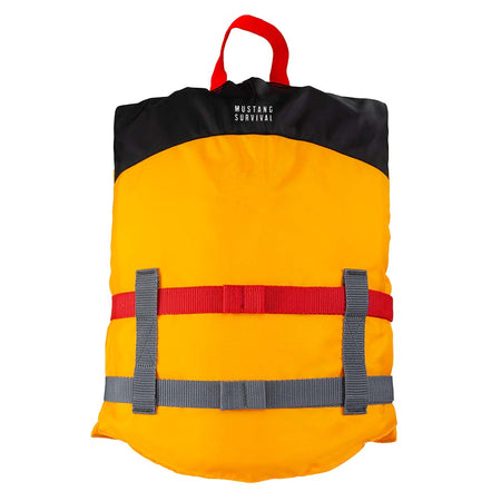 Mustang Youth Livery Foam Vest - Mango/Black - Get Tight Gear