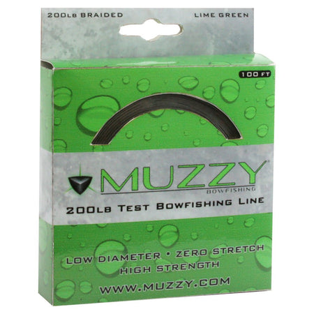 Muzzy Bowfishing Line Lime Green 200 lb. 100 ft. - Get Tight Gear
