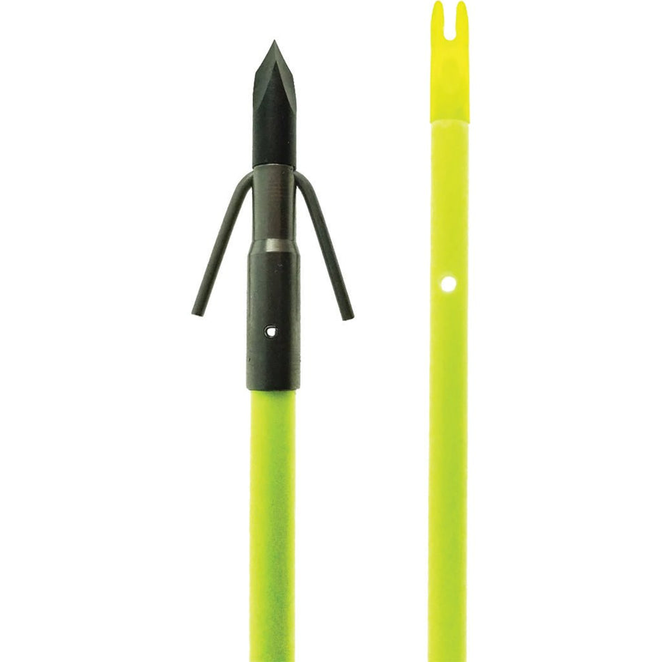 Muzzy Classic Fish Arrow Chartreuse with Gar Point - Get Tight Gear