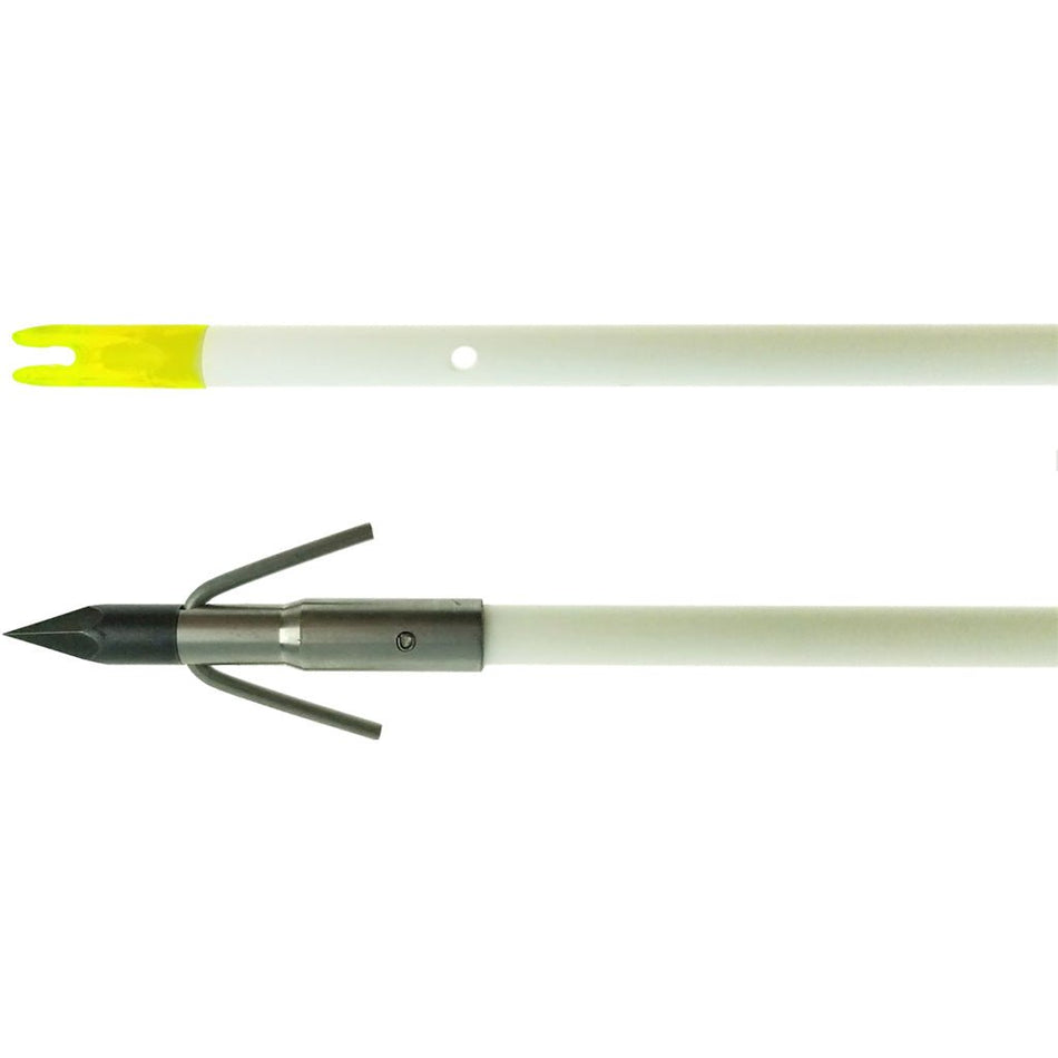 Muzzy Classic Fish Arrow White with Carp Point - Get Tight Gear