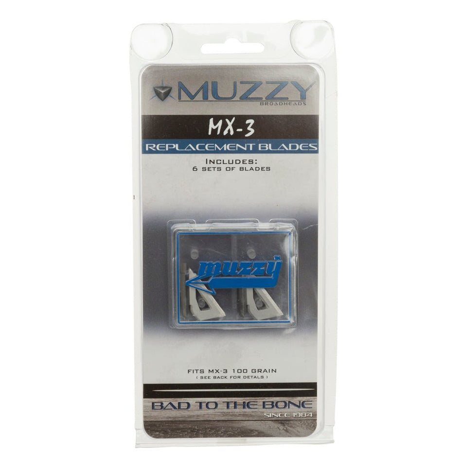 Muzzy Replacement Blades MX - 3 100 gr. 9 pk. - Get Tight Gear