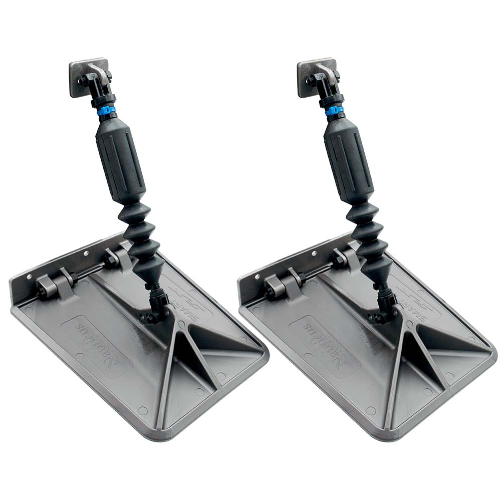 Nauticus SX 9.5 x 10 Smart Tabs 16 - 18' Boats w/60lb Actuators - 60 - 150HP - Gunmetal Grey - Get Tight Gear