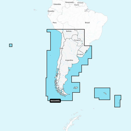 Navionics NASA005L - Chile, Argentina & Easter Island - Navionics+ - Get Tight Gear