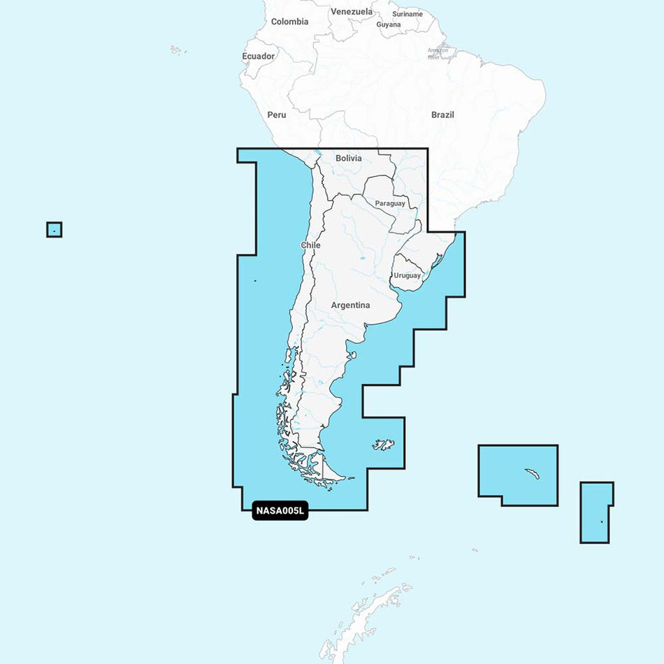 Navionics NASA005L - Chile, Argentina & Easter Island - Navionics+ - Get Tight Gear