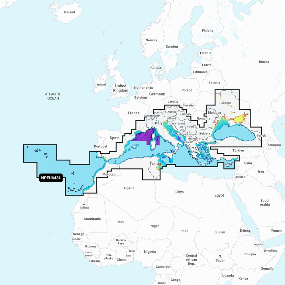 Navionics NPEU643L - Mediterranean & Black Sea - Navionics Platinum+ - Get Tight Gear