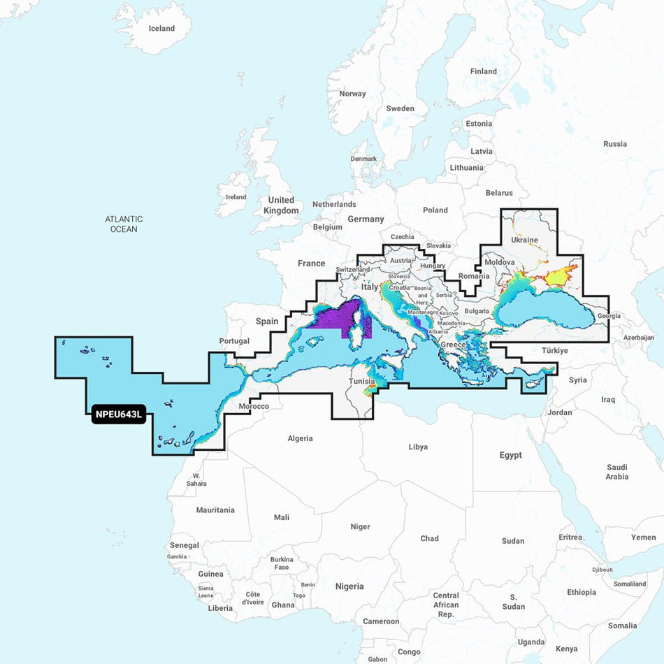 Navionics NPEU643L - Mediterranean & Black Sea - Navionics Platinum+ - Get Tight Gear