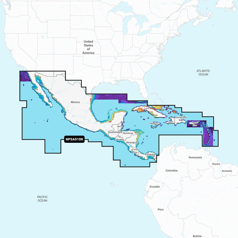 Navionics Platinum+ NPSA010R - Central America & Caribbean - Get Tight Gear