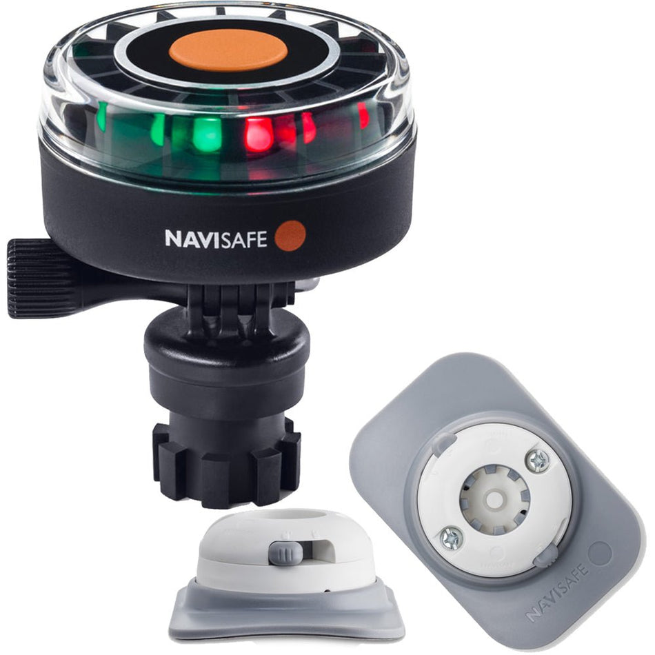 Navisafe Navilight 2NM Tricolor w/Navimount Base & RIB Mount - White - Get Tight Gear