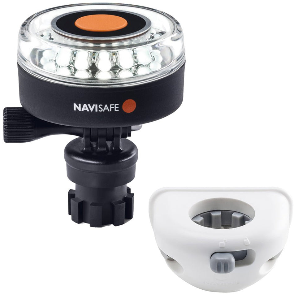 Navisafe Navilight 360 2NM White w/Navimount Base & Vertical Mount - White - Get Tight Gear
