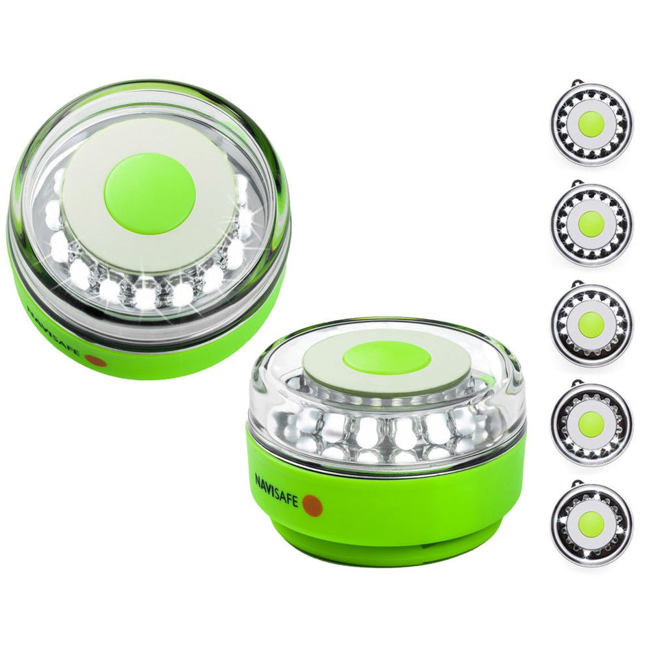 Navisafe Navilight All - White 5 Mode 360 Rescue 2NM w/Green Magnet Base - Get Tight Gear
