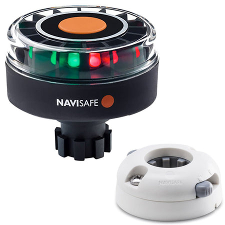 Navisafe Navilight Tricolor 2NM w/Navibolt Base & Horizontal Mount - White - Get Tight Gear