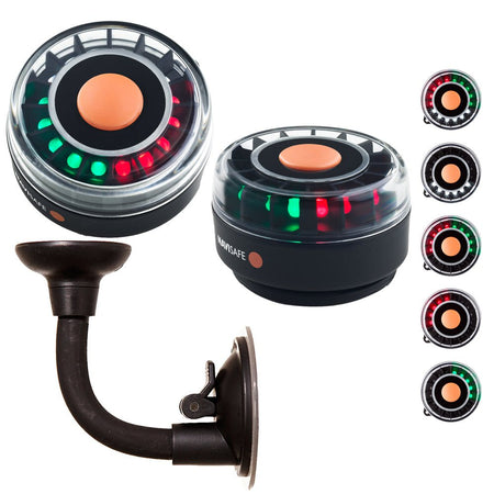 Navisafe Portable Navilight 2NM - TriColor w/Bendable Suction Cup Mount - Get Tight Gear