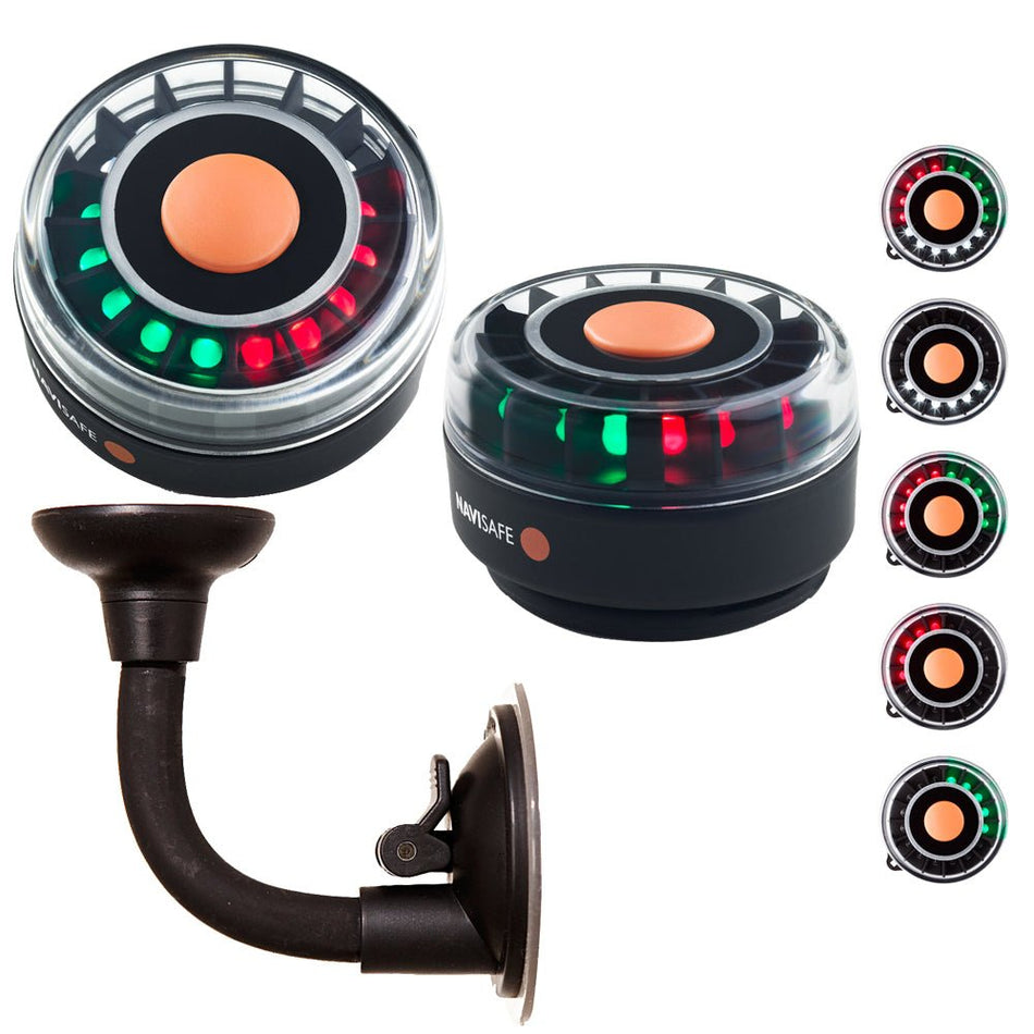 Navisafe Portable Navilight 2NM - TriColor w/Bendable Suction Cup Mount - Get Tight Gear