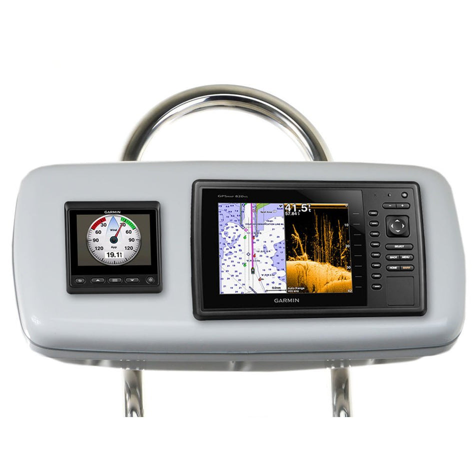 NavPod GP1048 SystemPod Pre - Cut f/Garmin 820/820xs/840xs & 1 Instrument f/9.5" Wide Guard - Get Tight Gear