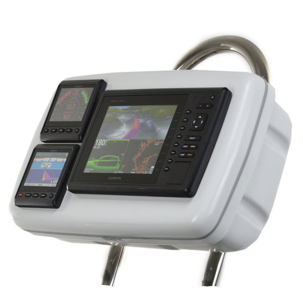 NavPod GP1088 SystemPod Pre - Cut f/Garmin 820/820xs/840xs & 2 Instruments f/9.5" Wide Guard - Get Tight Gear