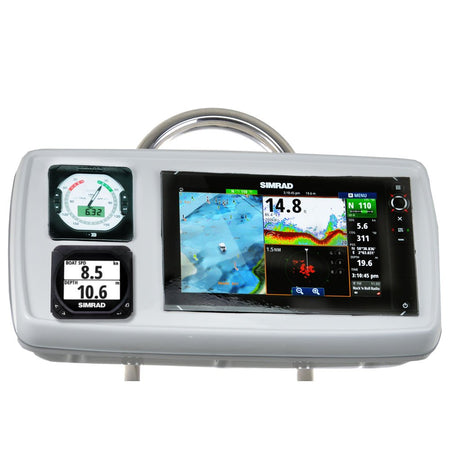 NavPod GP1176 SystemPod Pre - Cut f/Simrad NSS12 evo2 or B&G Zeus 12 & 2 Instruments f/9.5" Wide Guard - Get Tight Gear
