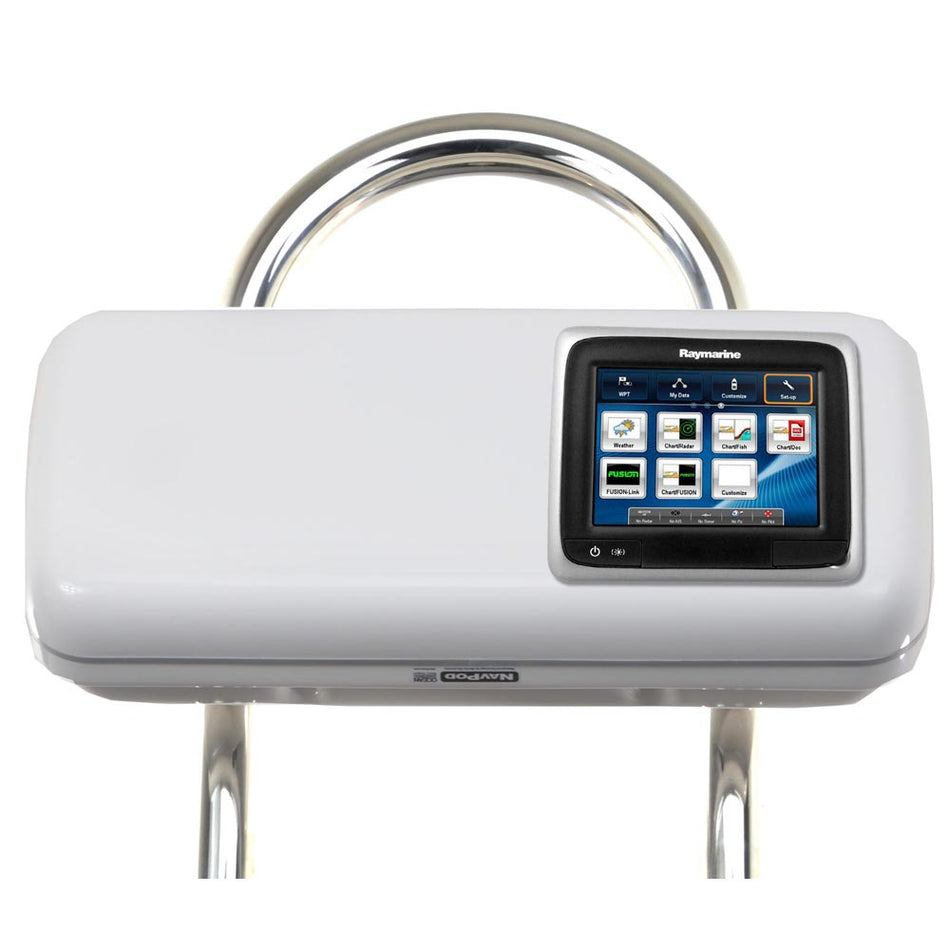 NavPod GP1507 SystemPod Pre - Cut f/Raymarine a65/a67/a68 w/Space On The Left f/9.5" Wide Guard - Get Tight Gear