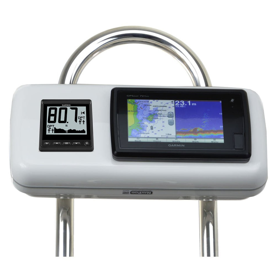 NavPod GP1511 SystemPod Pre - Cut f/Garmin 7xx and 7x Series & 1 Instrument f/9.5" Wide Guard - Get Tight Gear