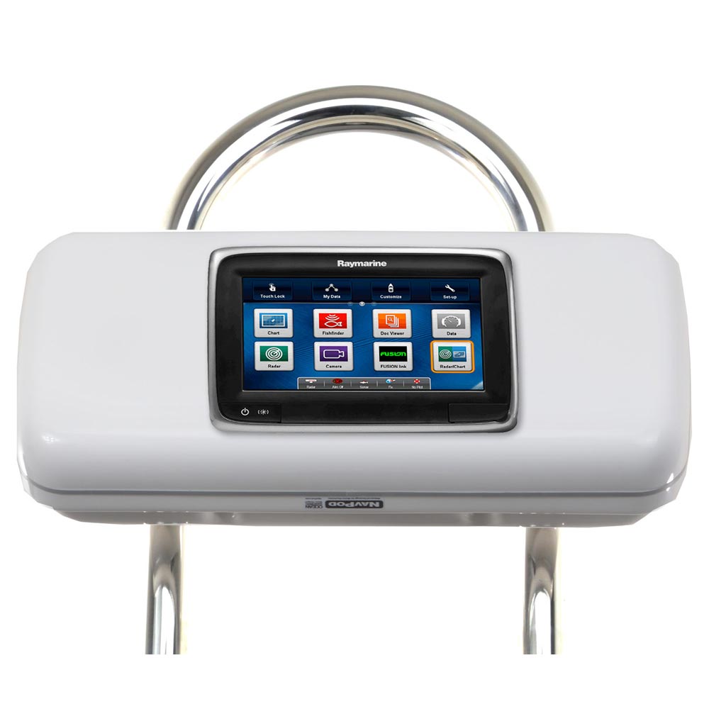 NavPod GP1523 SystemPod Pre - Cut f/Raymarine a75/a77/a78 Mounted In Center f/9.5" Wide Guard - Get Tight Gear