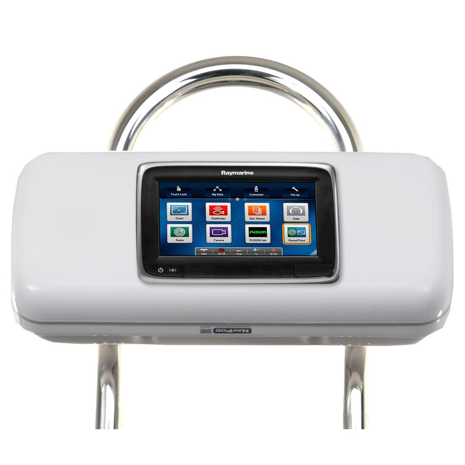 NavPod GP1523 SystemPod Pre - Cut f/Raymarine a75/a77/a78 Mounted In Center f/9.5" Wide Guard - Get Tight Gear