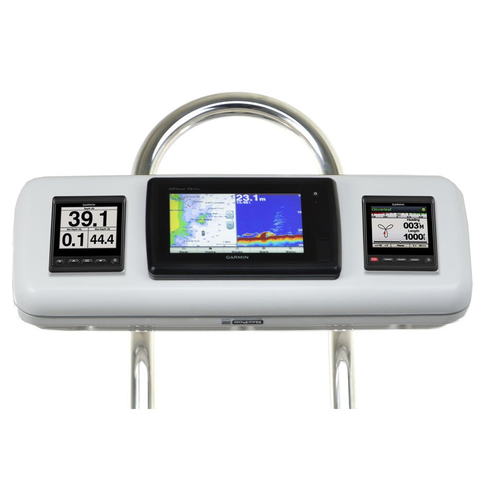 NavPod GP1603 SystemPod Pre - Cut f/Garmin 720/721/ 740/740s/ 741/721xs/741xs/ 70s/70dv & 2 Instruments f/9.5" Wide Guard - Get Tight Gear