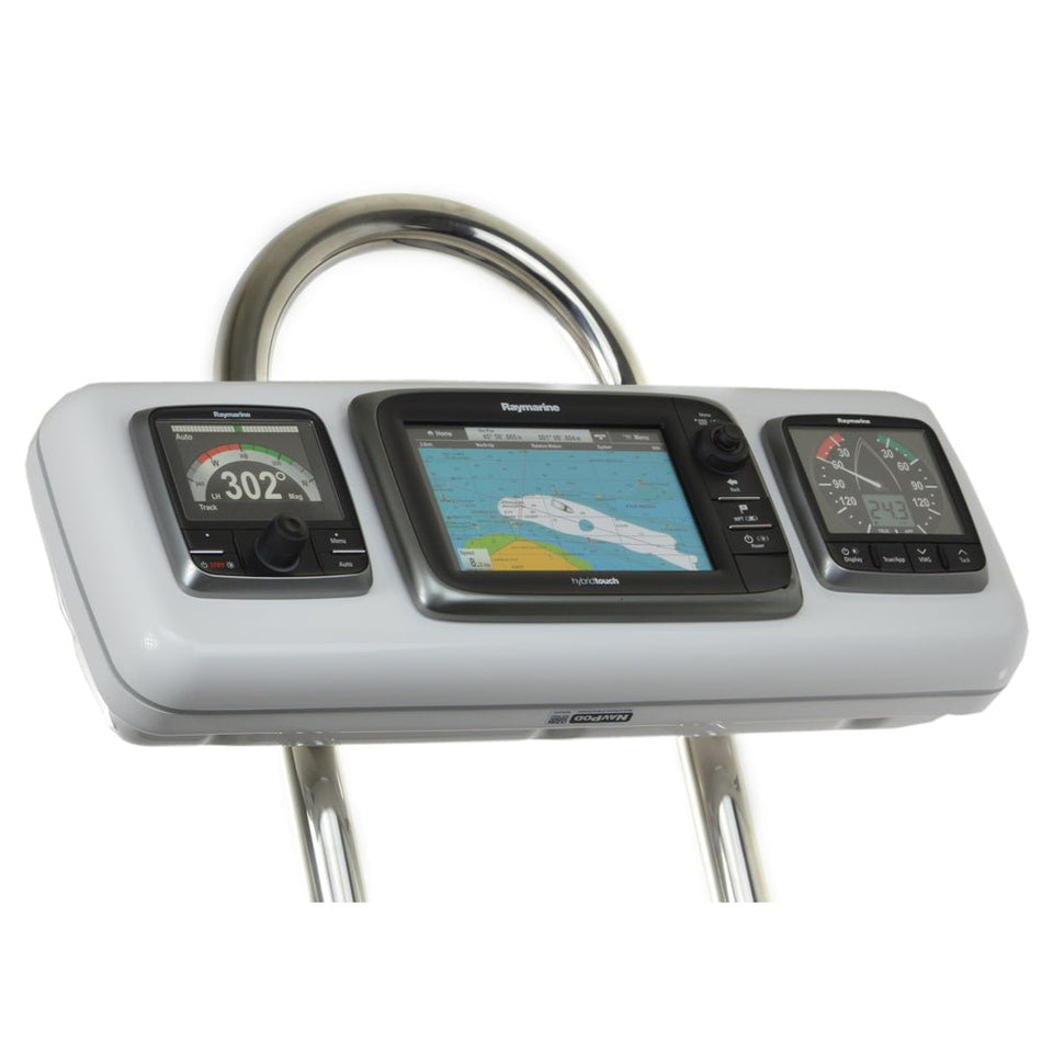 NavPod GP1604 SystemPod Pre - Cut f/Raymarine e7/e7D & 2 Instruments f/9.5" Wide Guard - Get Tight Gear