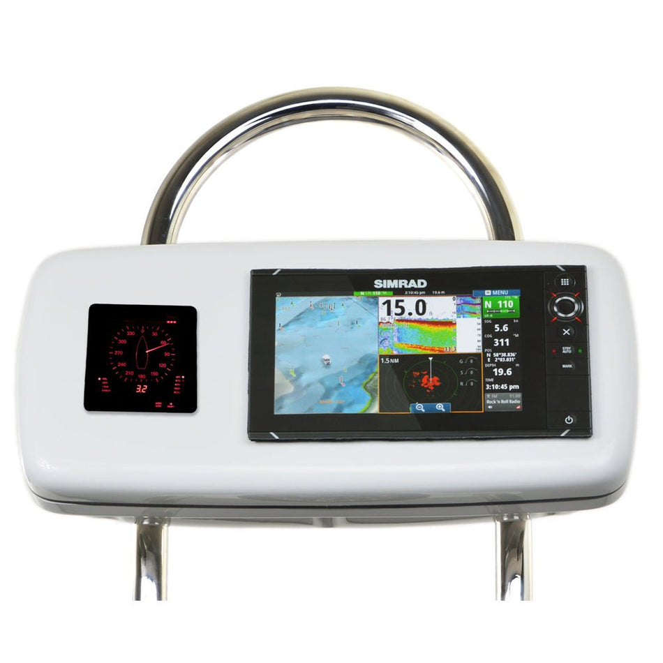 NavPod GP2040 - 13 SystemPod Pre - Cut f/Simrad NSS9 evo2 or B&G Zeus 9 & 1 Instrument f/12" Wide Guard - Get Tight Gear