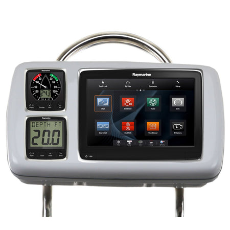NavPod GP2080 - 14 SystemPod Pre - Cut f/Raymarine a95/a97/a98 & 2 Instruments f/12" Wide Guard - Get Tight Gear