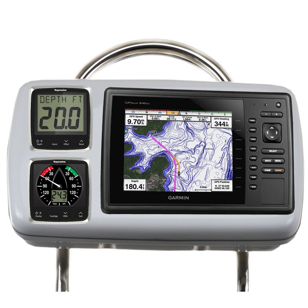 NavPod GP2088 SystemPod Pre - Cut f/Garmin 820/820xs/840xs & 2 Instruments f/12" Wide Guard - Get Tight Gear
