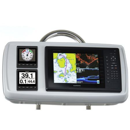 NavPod GP2170 - 06 SystemPod Pre - Cut f/Garmin 1020/1020xs/1040xs & 2 Instruments f/12" Wide Guard - Get Tight Gear