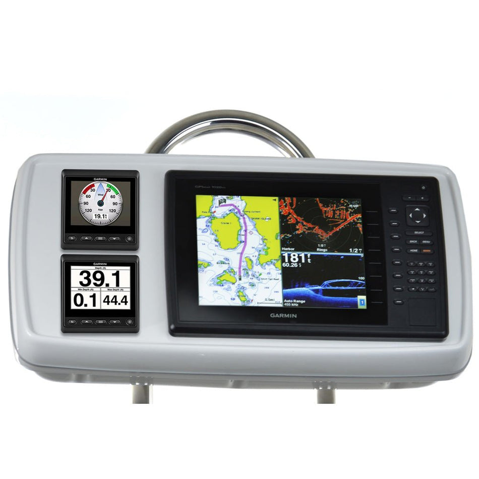 NavPod GP2170 - 06 SystemPod Pre - Cut f/Garmin 1020/1020xs/1040xs & 2 Instruments f/12" Wide Guard - Get Tight Gear