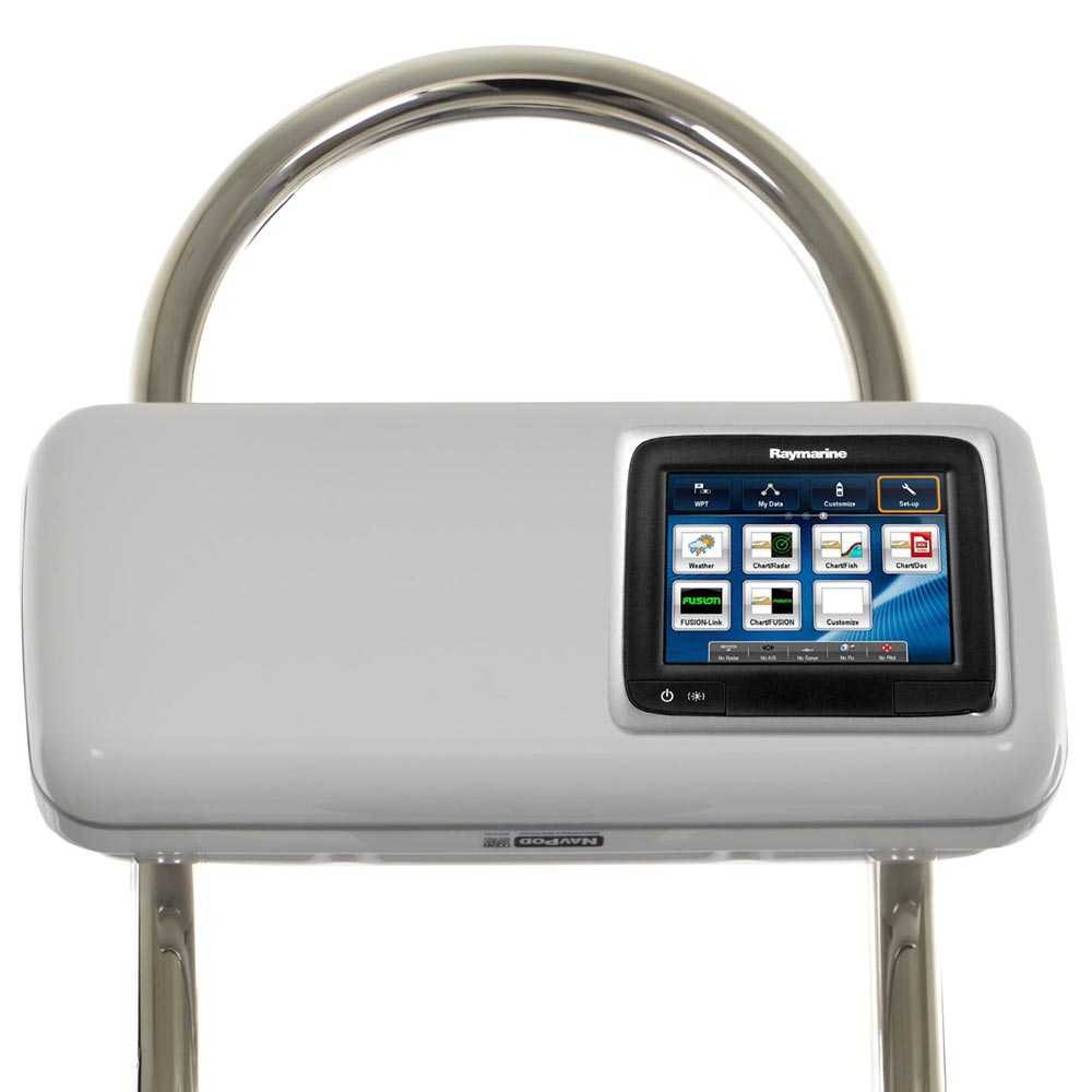 NavPod GP2507 SystemPod Pre - Cut f/ Raymarine a65/a67/a68 w/Space On The Left f/12" Wide Guard - Get Tight Gear