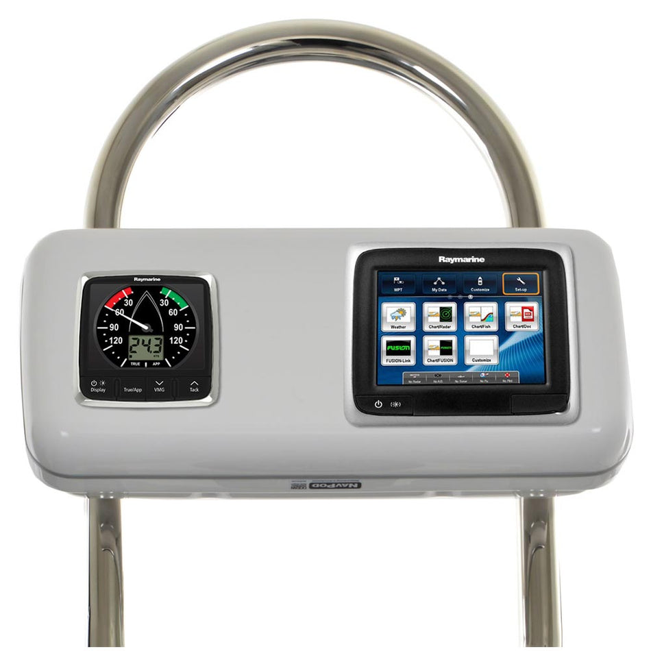 NavPod GP2517 SystemPod Pre - Cut f/Raymarine a65/a67/a68 & 1 Instrument f/12" Wide Guard - Get Tight Gear