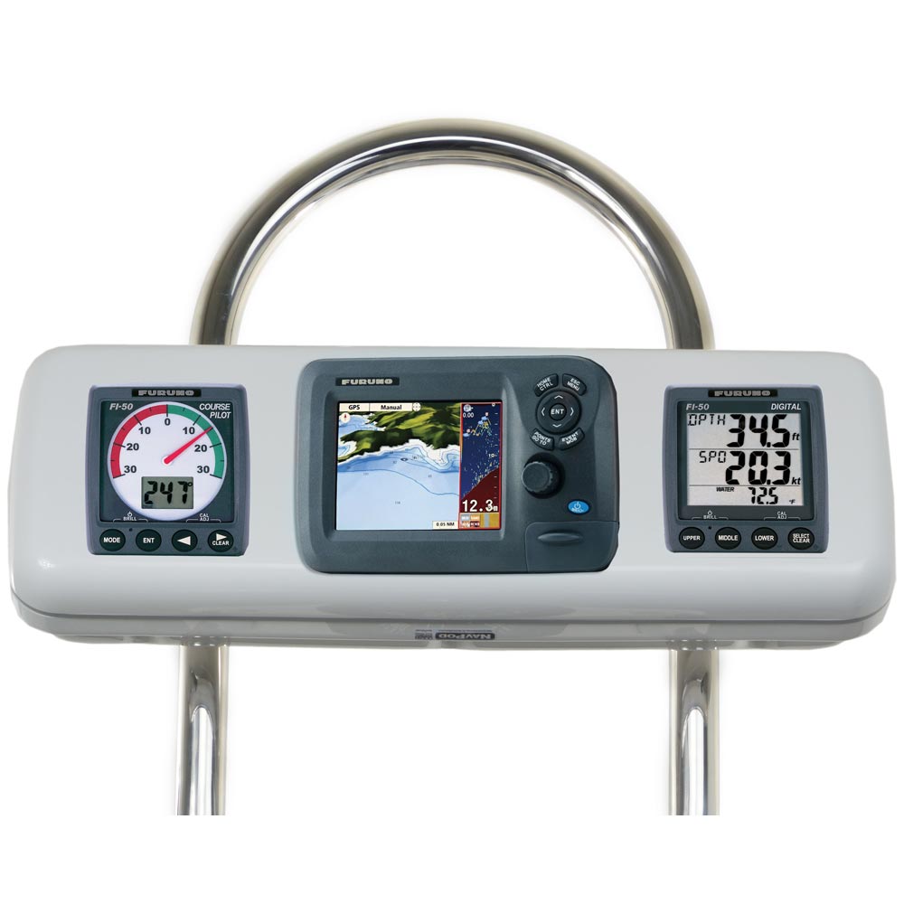 NavPod GP2607 SystemPod Pre - Cut f/Furuno GP1670/GP1670F 5.7" & 2 Instruments f/12" Wide Guard - Get Tight Gear