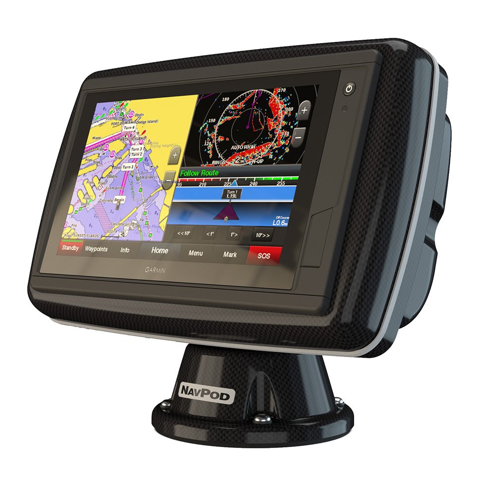 NavPod PowerPod Pre - Cut f/Garmin GPSMAP 942xs, 942, 922xs & 922 - Carbon Black - Get Tight Gear