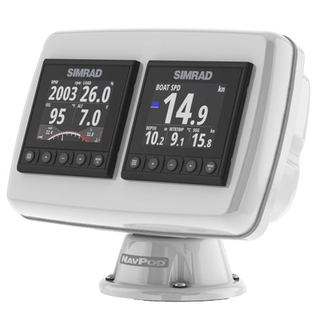 NavPod PP4503 PowerPod Pre - Cut f/2 - Simrad IS42/B&G Triton/AP44 Square Hole Instruments - Get Tight Gear