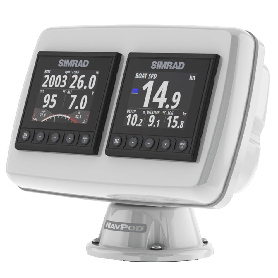 NavPod PP4503 PowerPod Pre - Cut f/2 - Simrad IS42/B&G Triton/AP44 Square Hole Instruments - Get Tight Gear