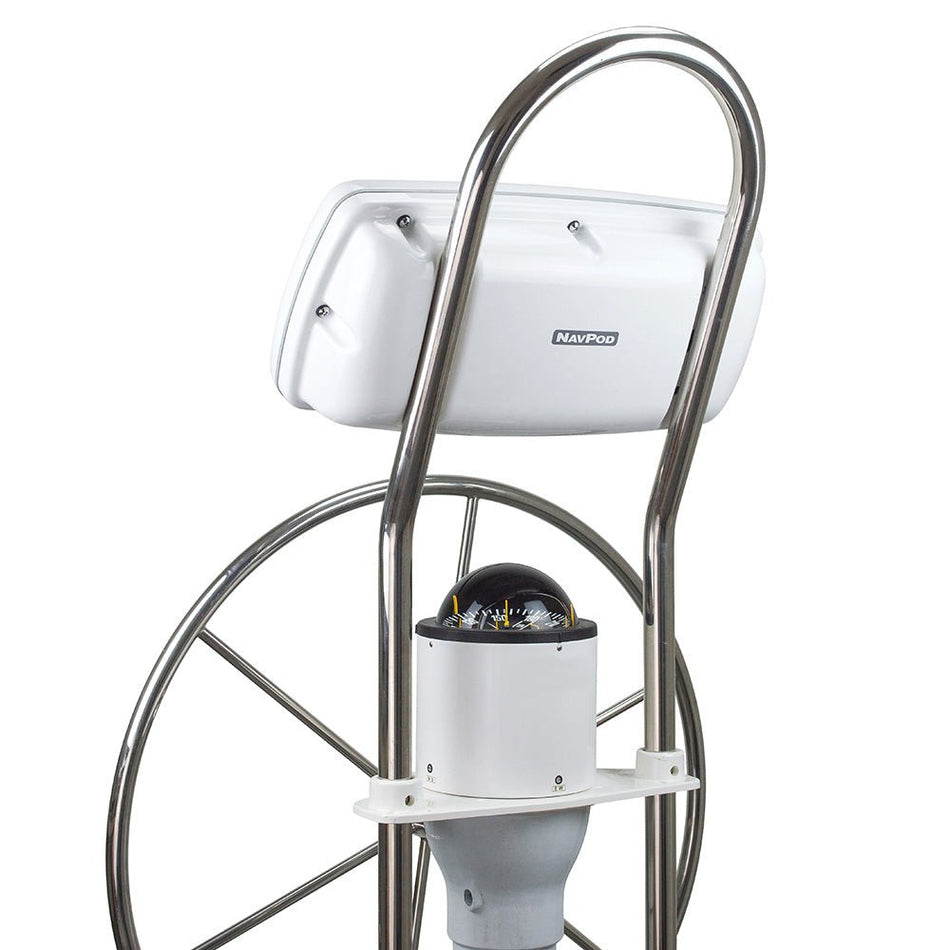 NavPod SystemPod Pre - Cut f/Raymarine Axiom 9/Axiom+ 9 on Right & 1 Instrument (3.6 hole) on Left f/12 Wide Guard - Get Tight Gear