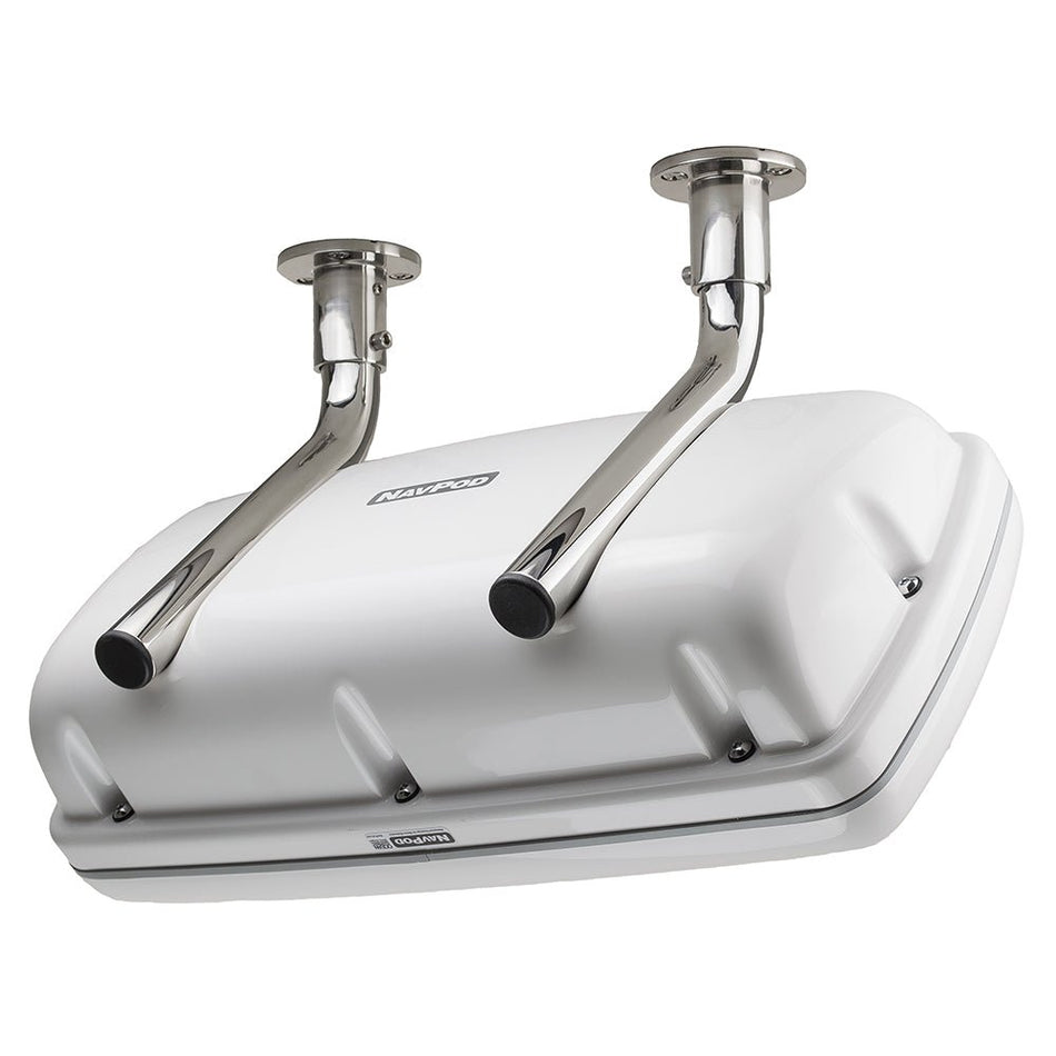 NavPod SystemPod Pre - Cut Simrad GO9/B&G Vulcan9 & 1 Instrument (Simrad IS42/B&G Triton/AP44 Square Hole) f/9.5" Wide Guard - Get Tight Gear