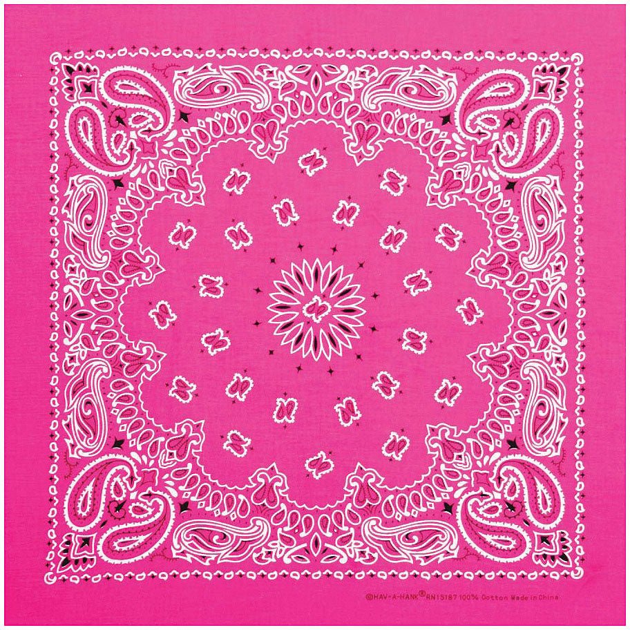 Neon Paisley Bandana Pink - Get Tight Gear