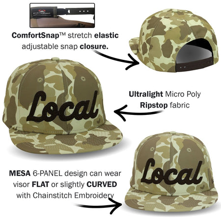 New LOCAL 6 - Panel Mesa Baseball Cap - Get Tight Gear